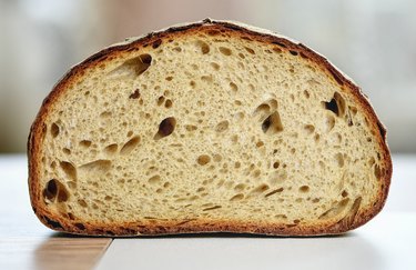 bread with airy holes