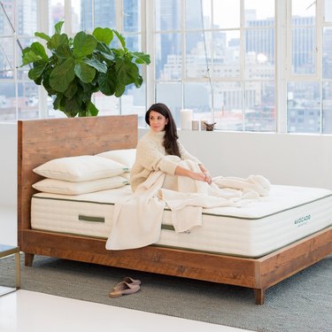 Natural Wood Bedframe, $2,175