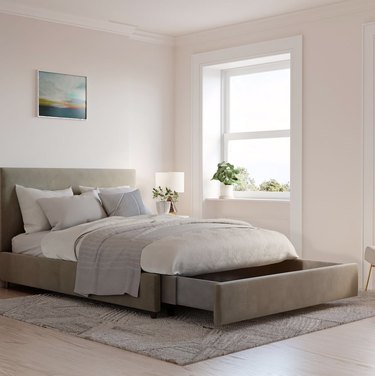 How to Arrange a Small Bedroom With a Queen Bed | Hunker