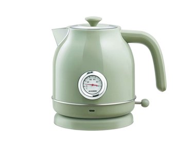 green electric kettle