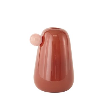 Nutmeg colored ceramic vase