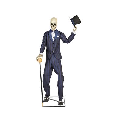 Haunted Living 7-Foot Lighted Animatronic Dapper Skeleton
