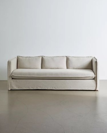 flanged seam sofa