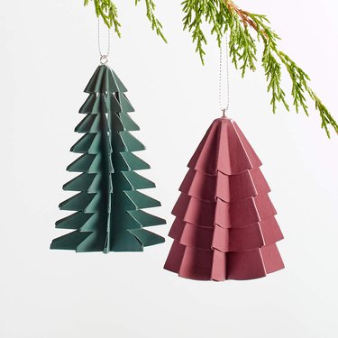 Paper tree ornaments
