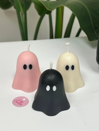 colorful ghost candles