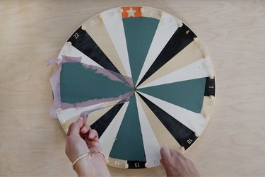 Pulling painter's tape off IKEA kids activity wheel