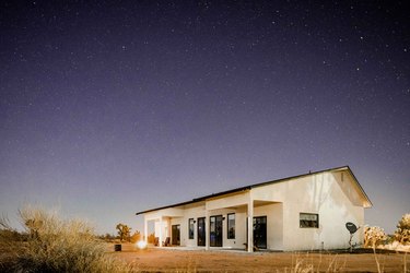 Yucca Valley home at dusk