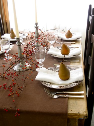 Thanksgiving table setting idea