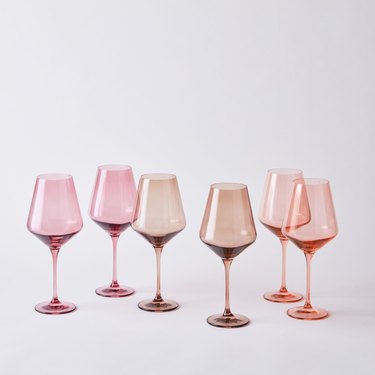 Colorful wine glasses