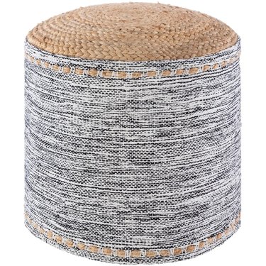 Cylindrical pouf