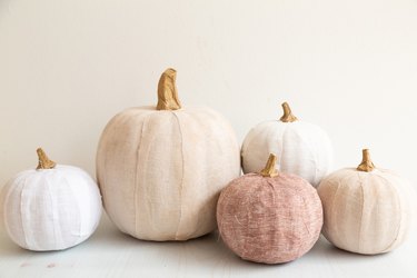 DIY Linen Pumpkins