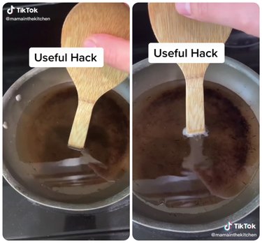 How to check if oil is ready with a wooden spoon