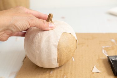 DIY Linen Pumpkins