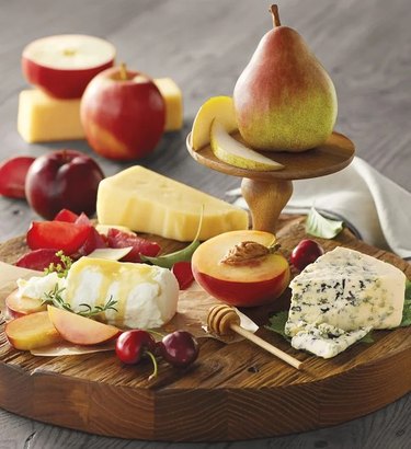 fresh fruit and cheese