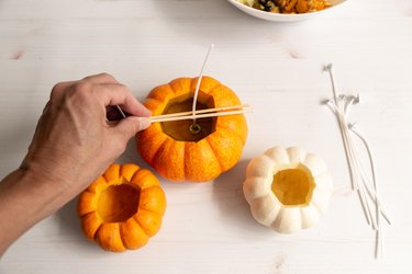 how to make pumpkin candles