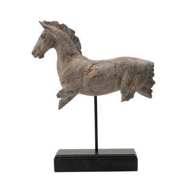 vintage-inspired horse sculpture