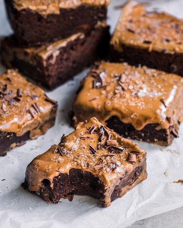 Rainbow Plant Life Vegan Gingerbread Brownies With Espresso Glaze