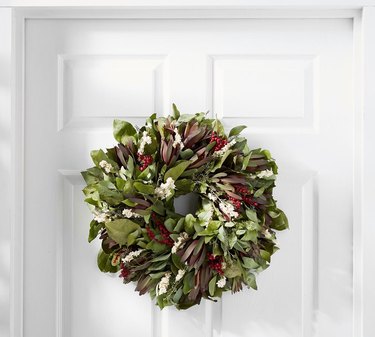 Fresh Larkspur & Protea Wreath