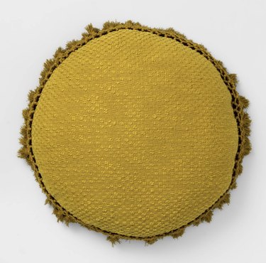 Opalhouse, Moss Round Crochet Throw Pillow, $20
