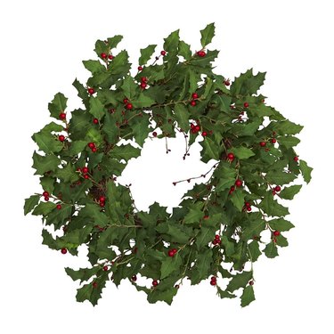 Faux Holly Berry Wreath
