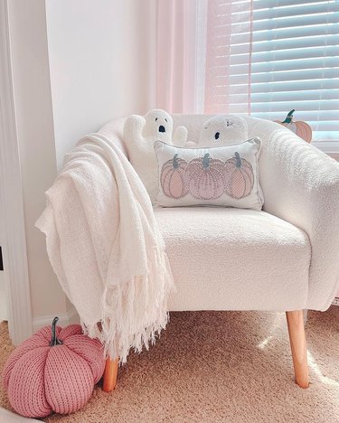 Chair with Halloween cushions