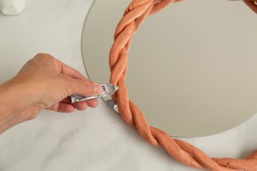 how to make a clay mirror tray