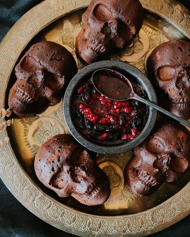 Muy Bueno's Mexican Chocolate Skull Cakes