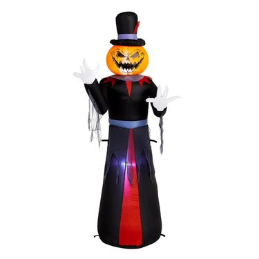 Home Accents Holiday 5-Foot Jack-O-Lantern Head Reaper Halloween Inflatable