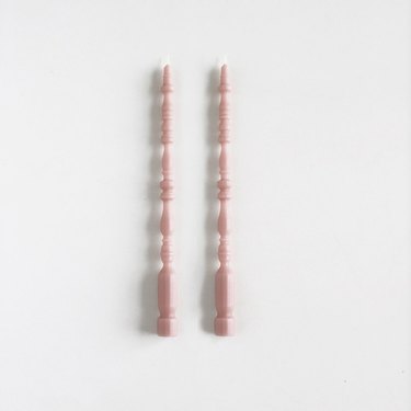 Spindle leg taper candles
