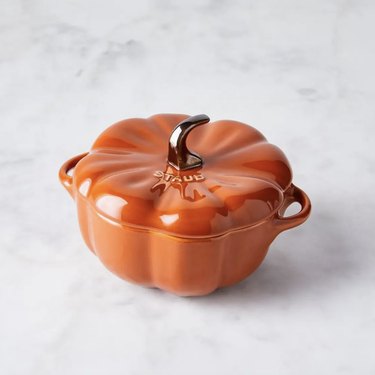 Staub 16 oz Ceramic Petite Pumpkin Cocotte - Burnt Orange