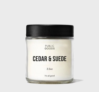 Public Goods Cedar & Suede Scented Candle