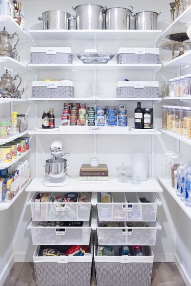 organized kitchen pantry by The Home Edit
