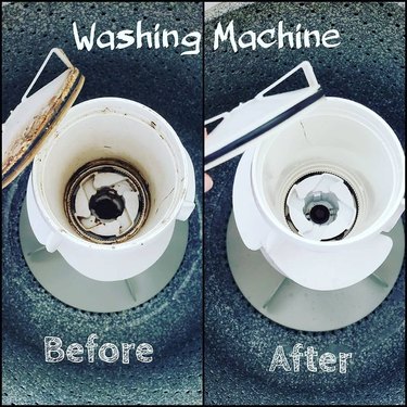 Washing machine barrel before-and-after