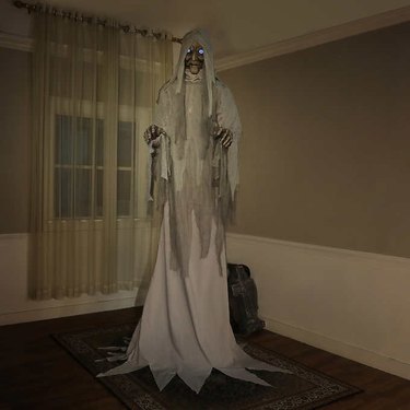 phantom statue in dark room