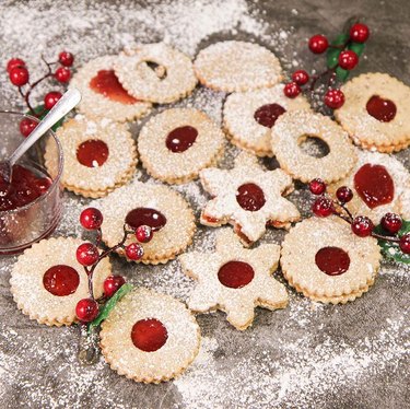 Laura in the Kitchen Raspberry Linzer Cookies