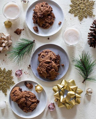 Orchids and Sweet Tea Chewy Double Chocolate Brownie Cookies