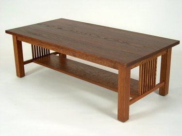 Mission Oak Arts & Crafts Stickley Style Coffee Cocktail Table, $699.00