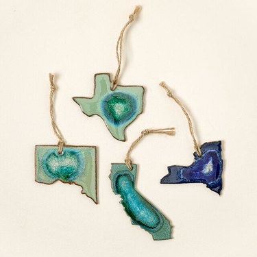 Uncommon Goods Geode State Ornament by Kerry Brooks
