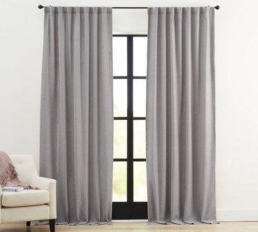 Curtains in grey