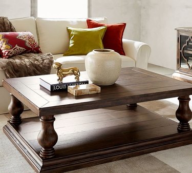 Traditional wooden coffee table