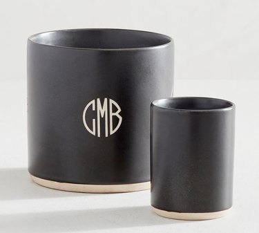Monogrammed candle