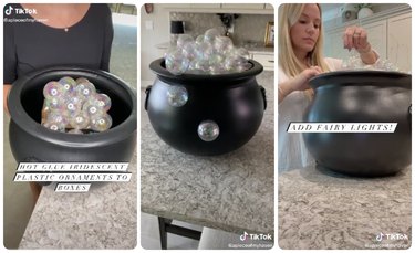 Glass bubbles in witches caldron｜TikTok Search