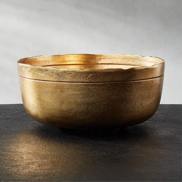 bronze serving bowl