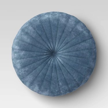 Opalhouse Quilted Velvet Round Throw Pillow