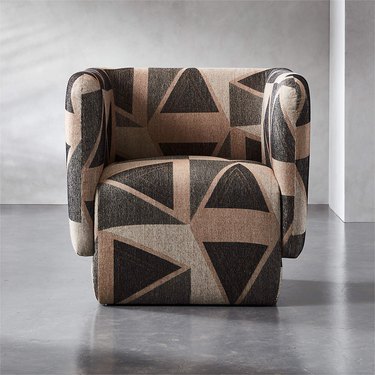 geometric pattern chair