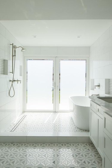 frosted glass exterior doors