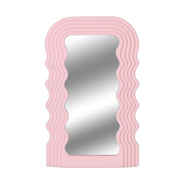 Simmer Stone Wave Pattern Irregular Makeup Mirror