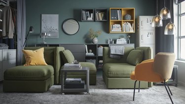ikea living room furniture modular green sofas
