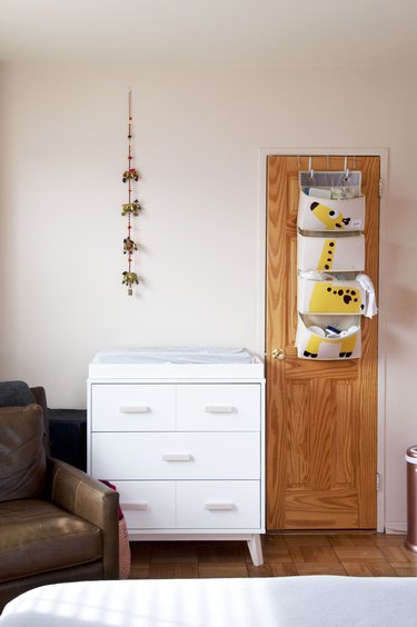 Bohemian nursery and changing table