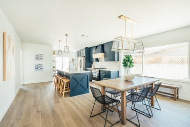 bright kitchen with white walls